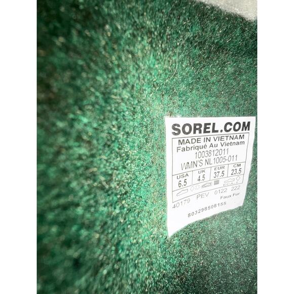 Sorel Caribou Winter Snow Boots Womens 6.5 Waterproof Leather Insulated Black - Picture 9 of 11